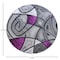 Flash Furniture Purple 5' x 5' Round Abstract Design Area Rug ACD-RGTRZ860-55-PU-GG - alternate 5